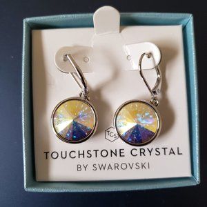 Touchstone Crystal by Swarovski LuLu Earrings Aurore Boreale